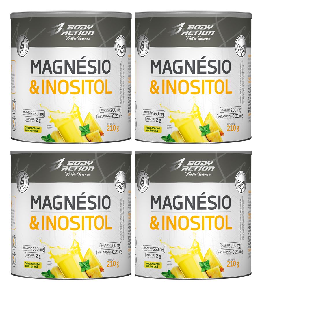 Kit 3 Magnésio & Inositol 4 potes